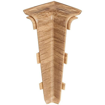 Угол внутренний для плинтуса ПВХ Arbiton Indo 70 10 Дуб Бурбон 2 штуки